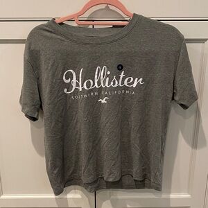 Hollister Charcoal Tee with Logo